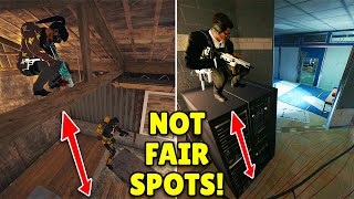 MOST ILLEGAL Hiding Spots On Oregon and Border  Rainbow Six Siege Operation Deadly Omen [upl. by Nuahc73]