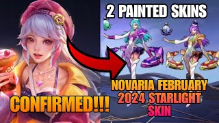 CONFIRMED NOVARIA February 2024 Starlight Skin SUGAR GLAZE  MLBB [upl. by Zaller506]