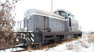 How to start a diesel engine in winter  Maybach LDH70 locomotive December 2011 [upl. by Sirronal]