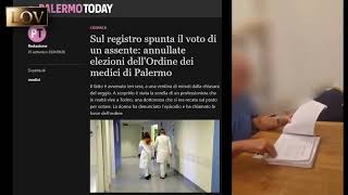 Palermo  Annullate elezioni delldisordine dei medici sul registro spunta il voto di un assente [upl. by Lacram175]