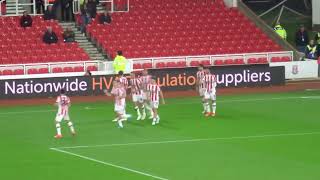 Stoke City  Sam Gallagher goal celebrations vs Portsmouth [upl. by Albina]