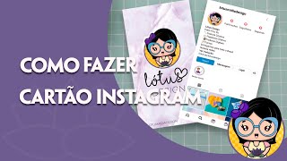 Cartão de Visita Instagram  Passo a Passo CANVA [upl. by Nolla375]