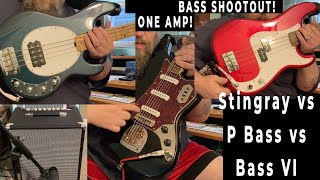 Bass Shootout Stingray vs P Bass vs Bass VI featuring quotFlightlinequot by Hypersonic Secret [upl. by Juliana417]