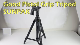 Sunpak Ultra 4STM Tripod  Monopod 2 in 1 with Pistol Grip [upl. by Adeirf]