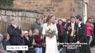 Pippa Middleton attends a wedding at Alnwick [upl. by Enitram]