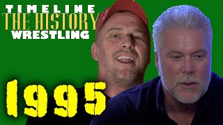 TIMELINE WRESTLING  1995  Kevin Nash WWF amp Sandman ECW [upl. by Carmela498]