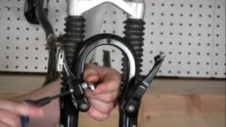 Installing V Brakes on a bicycle [upl. by Floria]