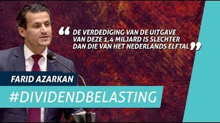 Farid Azarkan over de dividendbelasting [upl. by Stier]