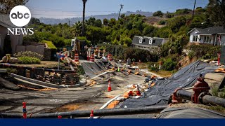 Landslide evacuation warnings for Southern California neighborhood [upl. by Anoel952]