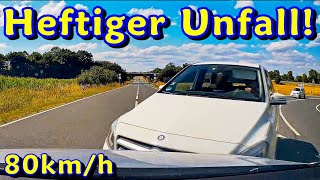 Frontalunfall Prügeleien und unterlassene Hilfeleistung  DDG Dashcam Germany  Unfallfolge 12 [upl. by Iram]