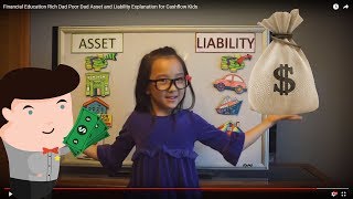 Financial Education Rich Dad Poor Dad Asset and Liability Explanation for Cashflow Kids [upl. by Wilmette586]