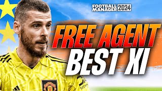 The BEST FM24 Free Agent XI  Best Football Manager 2024 Players [upl. by Kenrick208]