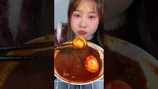 Eating Noodles Spicist Eggs Flavors Spicy Yummy 4 [upl. by Marven282]