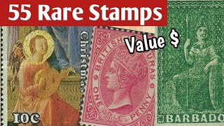 Old Stamps Value  Rare Expensive Stamps To Look For  55 Worldwide Philately [upl. by Nannaihr297]