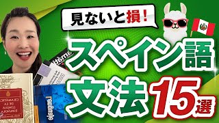 スペイン語文法書20冊分の内容をこの１本に詰め込みました！スペイン語文法１５選 [upl. by Ahtaela]