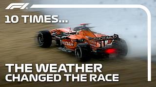 10 Times Weather Changed The Outcome Of The Race [upl. by Dnalrah]