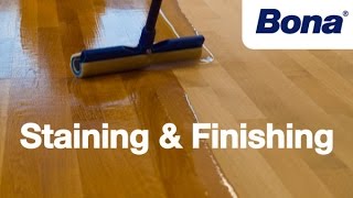 Bona® Sand amp Finish Training  Chapter 4 Staining amp Finishing [upl. by Hairahcaz]