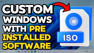 How to Create a Custom Windows ISO with Preinstalled Software Included for FREE Tutorial [upl. by Emse]