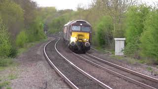 57314  57316 speed through Tamworth on the Northern Belle 220418 [upl. by Eudosia]