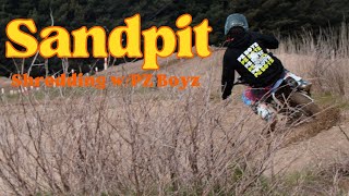 Sandpit Training Day Pit Bike Laps [upl. by Adamsen616]