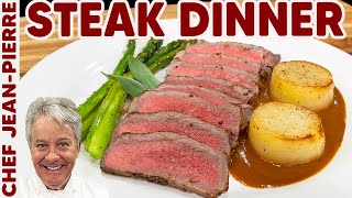 Delicious Steak Dinner Recipe  Chef JeanPierre [upl. by Atcliffe]