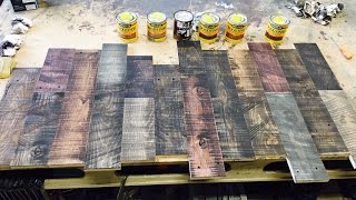 How to distress new wood and layer stain [upl. by Enilreug]