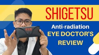 Eye Doctors Review on Anti Radiation Eyeglass SHIGETSU [upl. by Nerhtak]