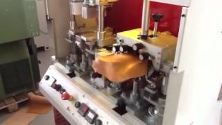 Forming machine for arabic sandals soles [upl. by Ydnamron948]