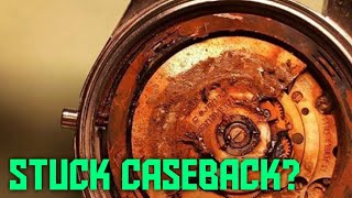 Stuck or seized watch caseback This £1 trick will sort it out [upl. by Yslehc137]