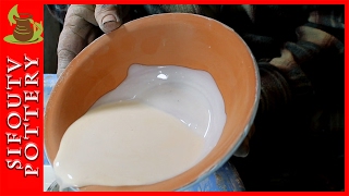 Pottery glazing for Beginners  How to Glaze a Pottery Bowl [upl. by Aihtenyc138]