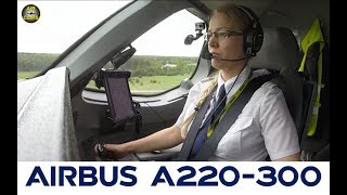 Liinas perfect Airbus A220300 CS300 Landing Air Baltic  MUST SEE AirClips [upl. by Lyrehc]