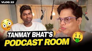 Tanmay Bhats Podcast Room ft tanmaybhat  VLOG [upl. by Elehcin]