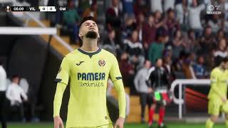 Gameplay FC 24  Villarreal  Olympique de Marseille  Ligue Europa  20232024 [upl. by Ikila270]