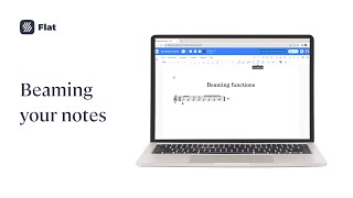 How to beam and unbeam in Flat [upl. by Atnoed]