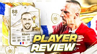 88 ICON RIBERY PLAYER REVIEW  FRANCK RIBERY  EAFC 24 ULTIMATE TEAM [upl. by Valenta]