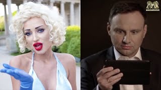 Andrzej Duda ogląda i komentuje życzenia urodzinowe od sióstr Godlewskich 😂🤣 Parodia [upl. by Eerpud]