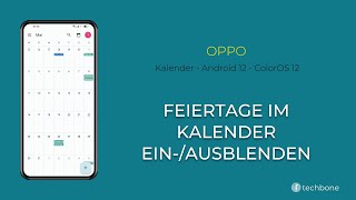 Feiertage im Kalender einausblenden  Oppo Android 12  ColorOS 12 [upl. by Lennon]