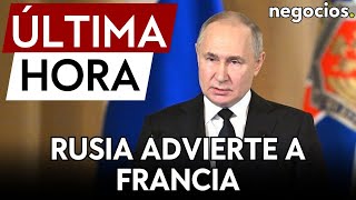 ÚLTIMA HORA  Rusia advierte a Francia los soldados franceses en Ucrania quotobjetivo prioritarioquot [upl. by Nenerb]