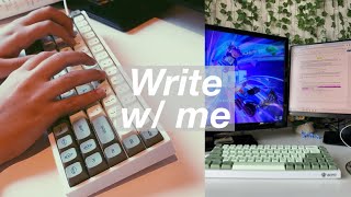 Write a Book With Me ASMR Keyboard with Fast Typing REAL TIME [upl. by Htebasyle]