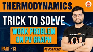 Trick to solve Work Problem on PV GraphThermoDynamics amp ChemistryPart 13By arvind aroraMadeeJee [upl. by Charmion]