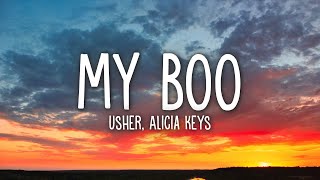 Usher  My Boo Lyrics ft Alicia Keys [upl. by Joane]