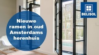 Nieuwe ramen in oud Amsterdams herenhuis  Belisol [upl. by Eloccin619]