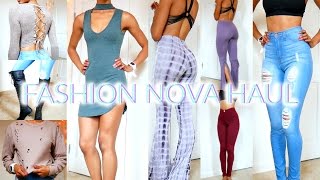 HUGE FASHION NOVA TRY ON HAUL 2016 • Lawenwoss [upl. by Aynotal]