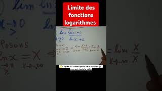 Limite des fonctions logarithmes  calcul des limites des fonctions logarithmes indiamaroo movies [upl. by Aeiram]