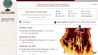 UOGuide Website Tour  Ultima Online [upl. by Esinert377]