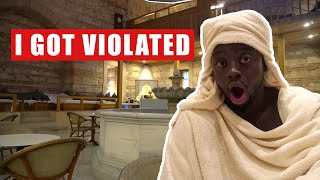 First Time Getting Turkish HammamBath Foam Massage  Exploring Istanbul 2021  VLOG 55 [upl. by Analos]