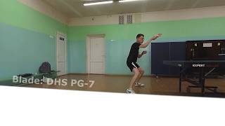 Regular 3 points forehand training with PG7 and Nittaku FastArc G1 [upl. by Yevi]