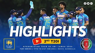 2nd T20I Highlights  Sri Lanka vs Afghanistan  MASSIVE 72Run Win [upl. by Shyamal]