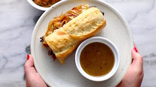 Portobello French Dip with Horseradish Aioli [upl. by Kissee845]