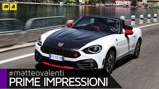 Abarth 124 Spider  Prime impressioni ENGLISH SUB [upl. by Crosley]